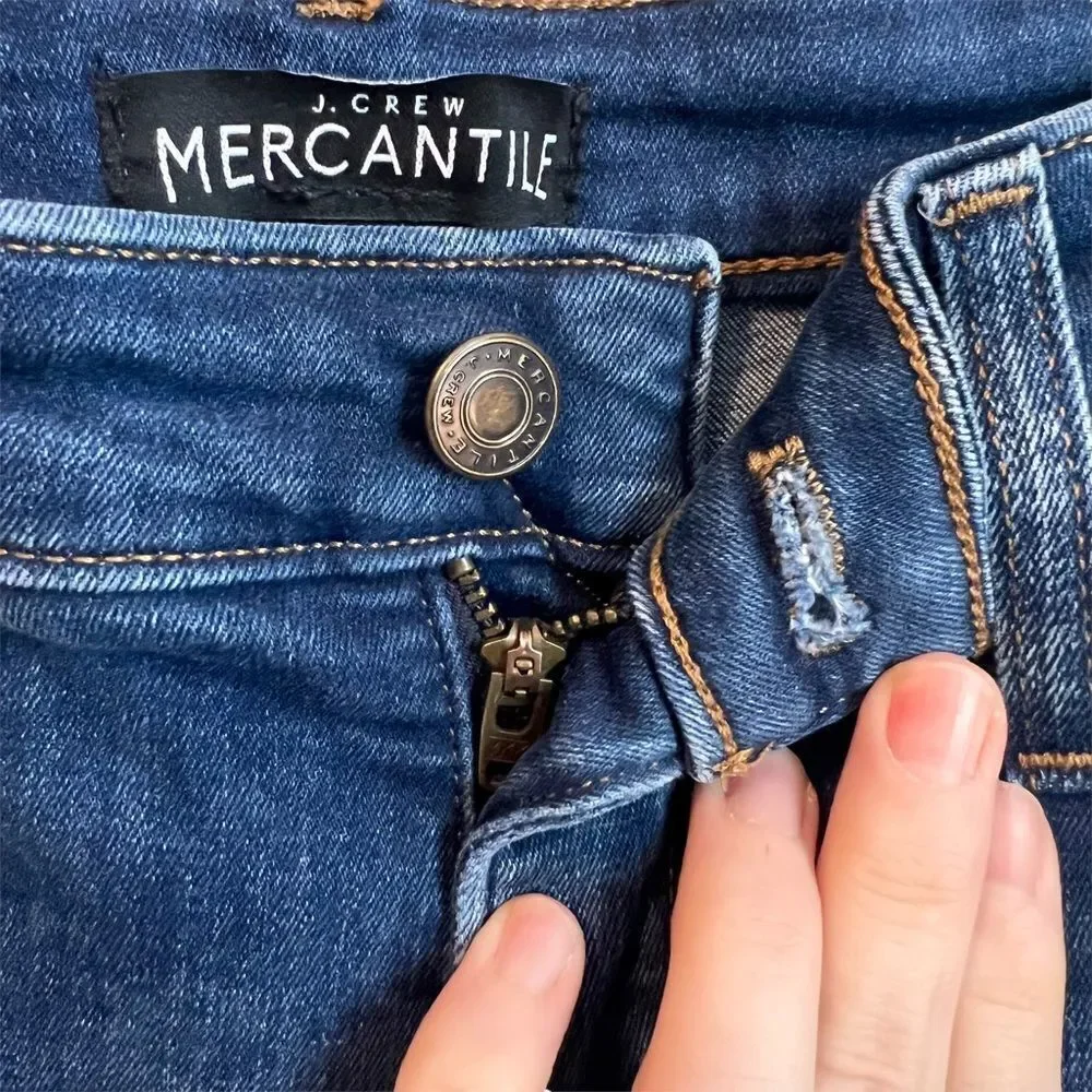J Crew Mercantile Skinny Jeans Medium Wash Size 27 - Picture 2 of 10